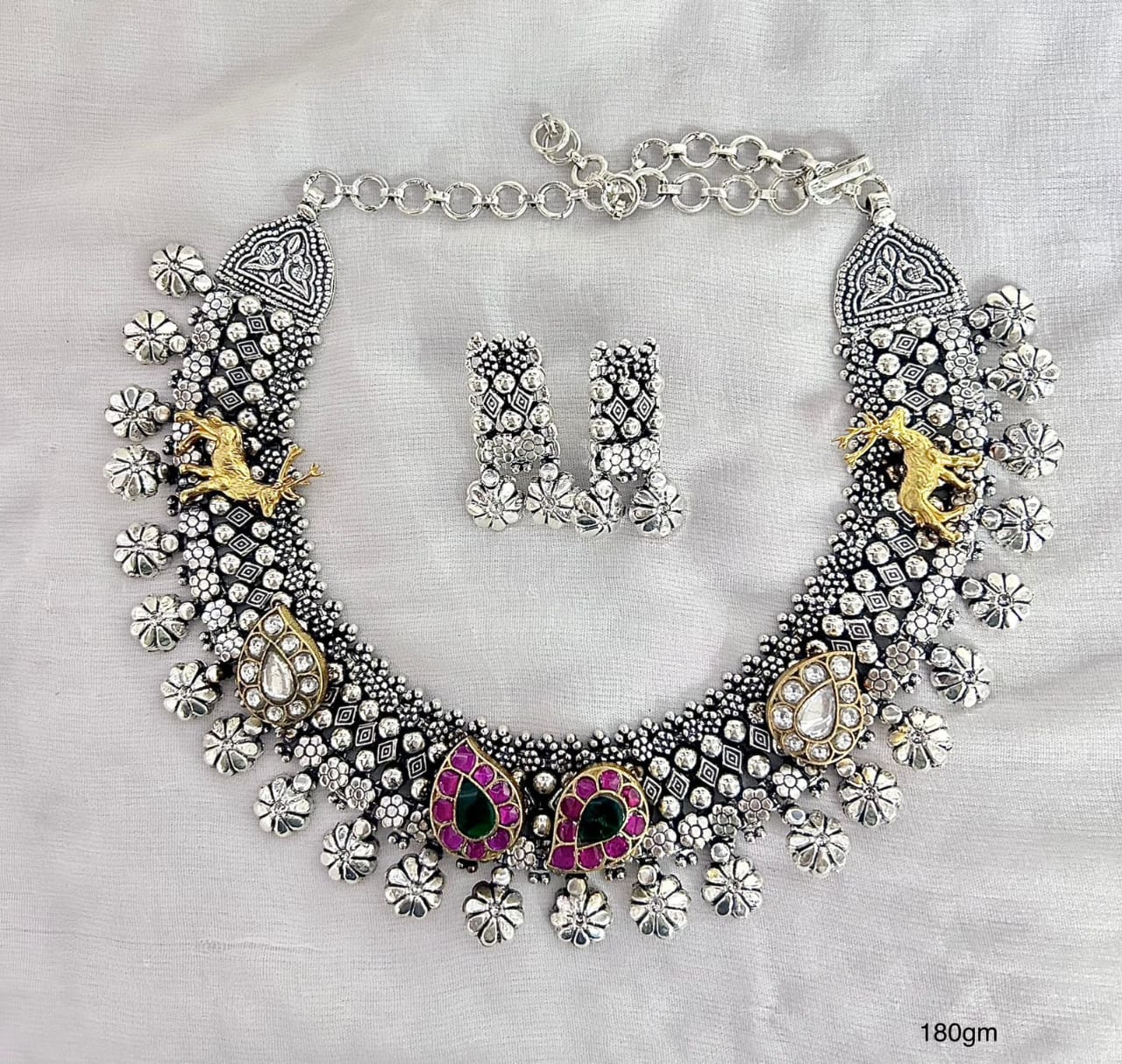 jadau silver neckless